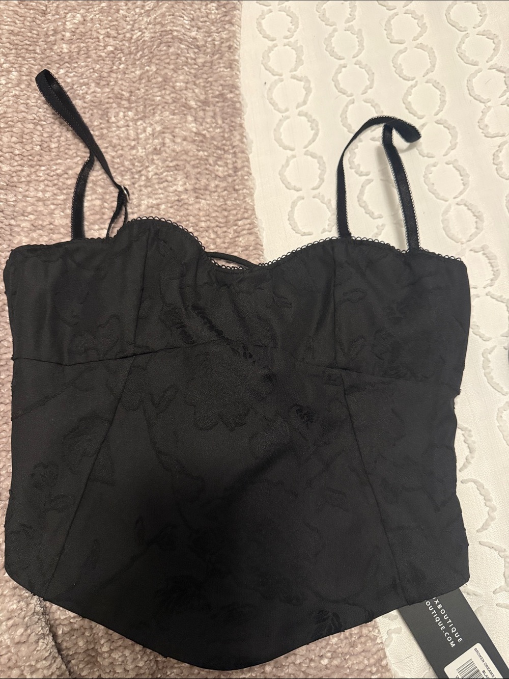 White Fox Broken dreams bustier Black - Picture 5 of 6